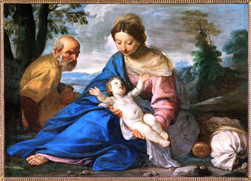 "The Holy Family: Rest During the Flight into Egypt"
